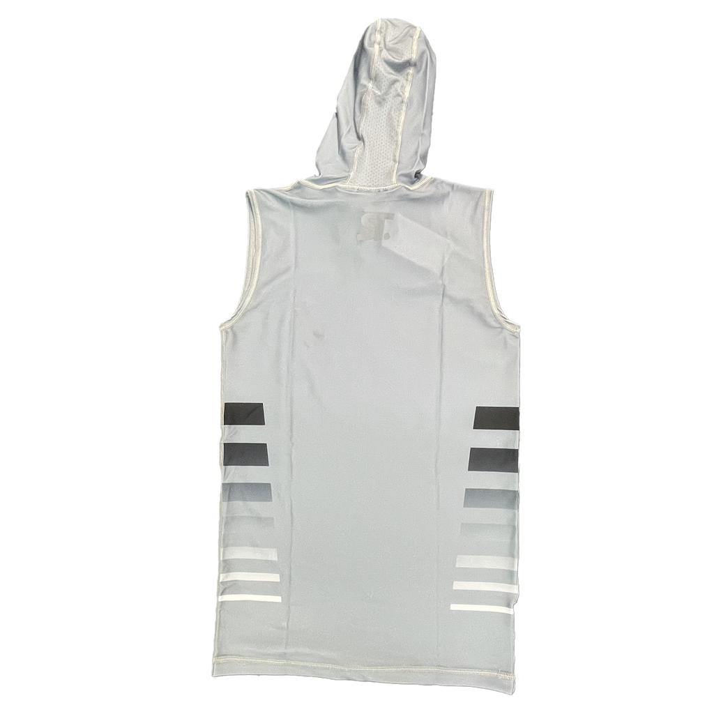 "Limitless" Compression Sleeveless Hoodie (Grey)