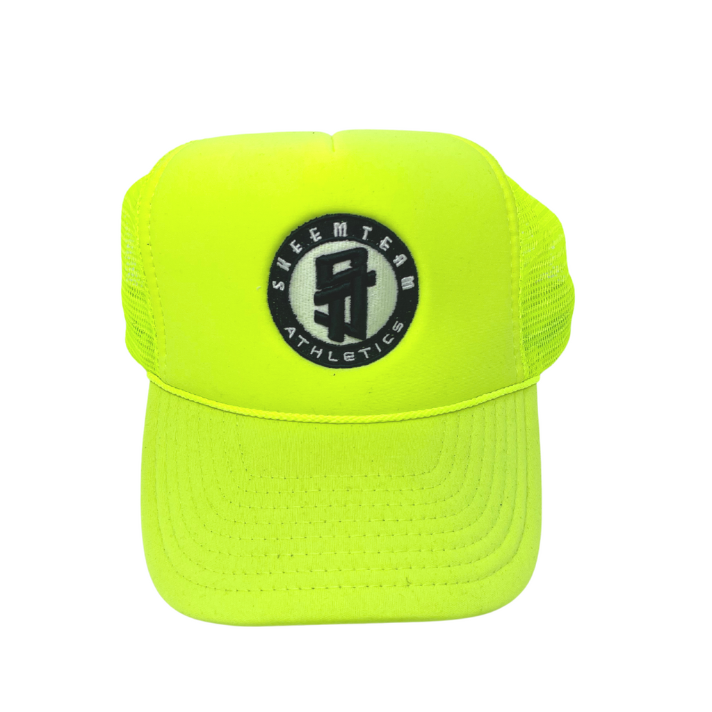 Embroidered Trucker Hats (Highlighter Yellow)