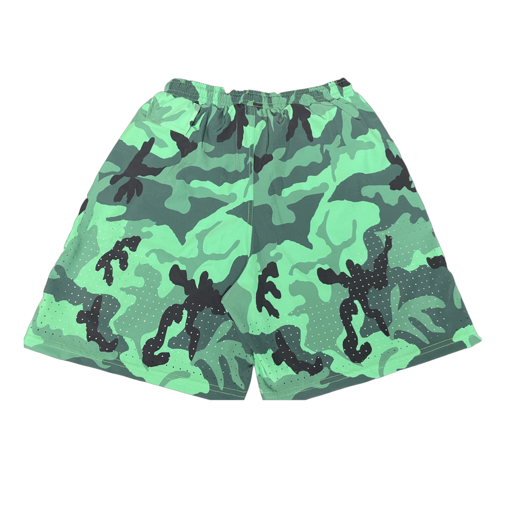 "Flex" Cross Training Shorts (Green Fatigue)