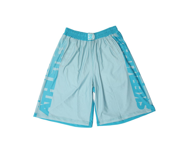 Varsity Shorts (Aqua Blue)