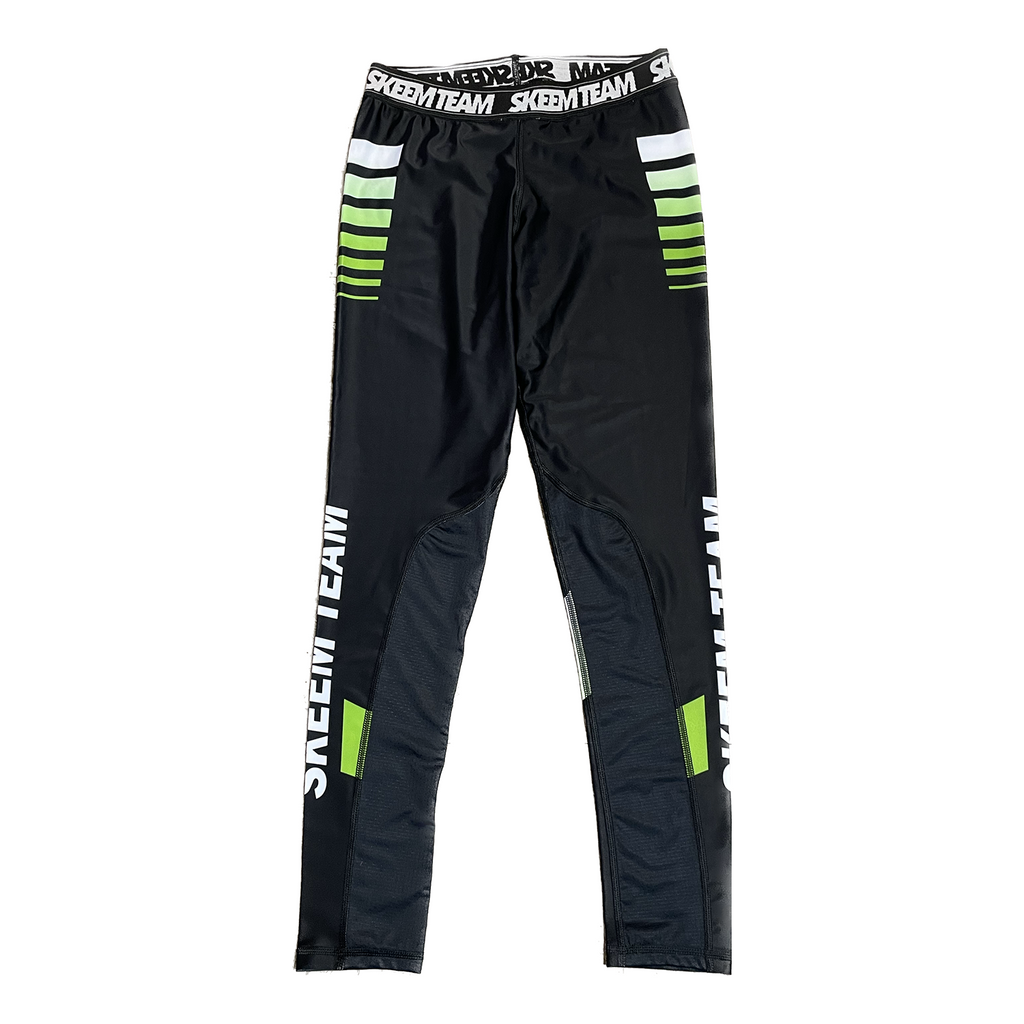 "Limitless" Full Length Compression Tights (Black and Lime Green)