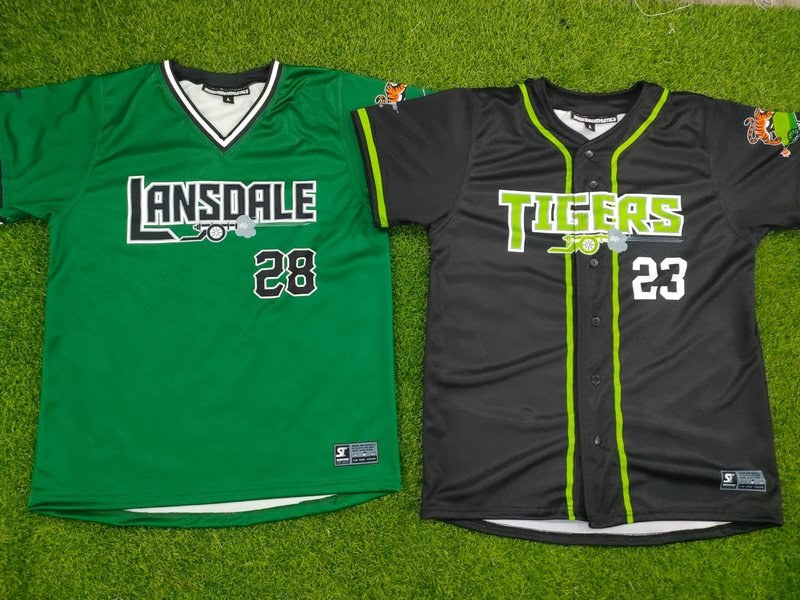 Custom Baseball - Lansdale Tigers - Baseball Jerseys (2 Colorways) by SkeemTeam Athletics, Philadelphia