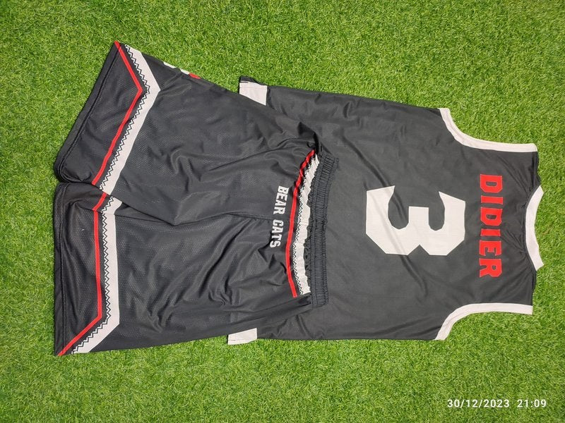 Custom Basketball - Boys Latin - Sublimated Set #3 (Black) by SkeemTeam Athletics, Philadelphia