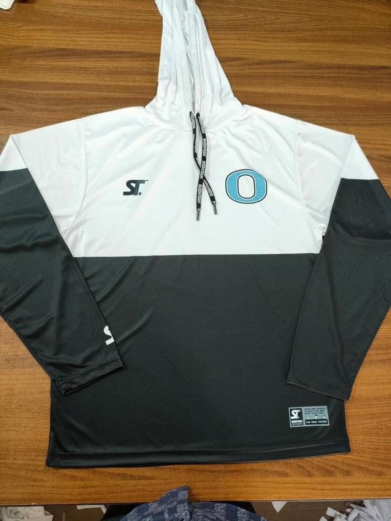 Custom Coaches Apparel - Overbrook O - Coach Pullover (Skeem Team) - Two-Tone Coach Pullover Hoodie by SkeemTeam Athletics, Philadelphia