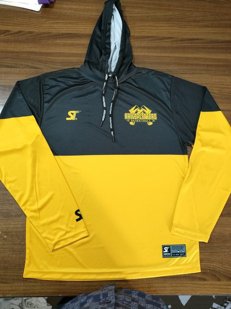 Custom Coaches Apparel - Railsplitters Basketball - Coach Pullover (Skeem Team) - Two-Tone Coach Pullover Hoodie by SkeemTeam Athletics, Philadelphia