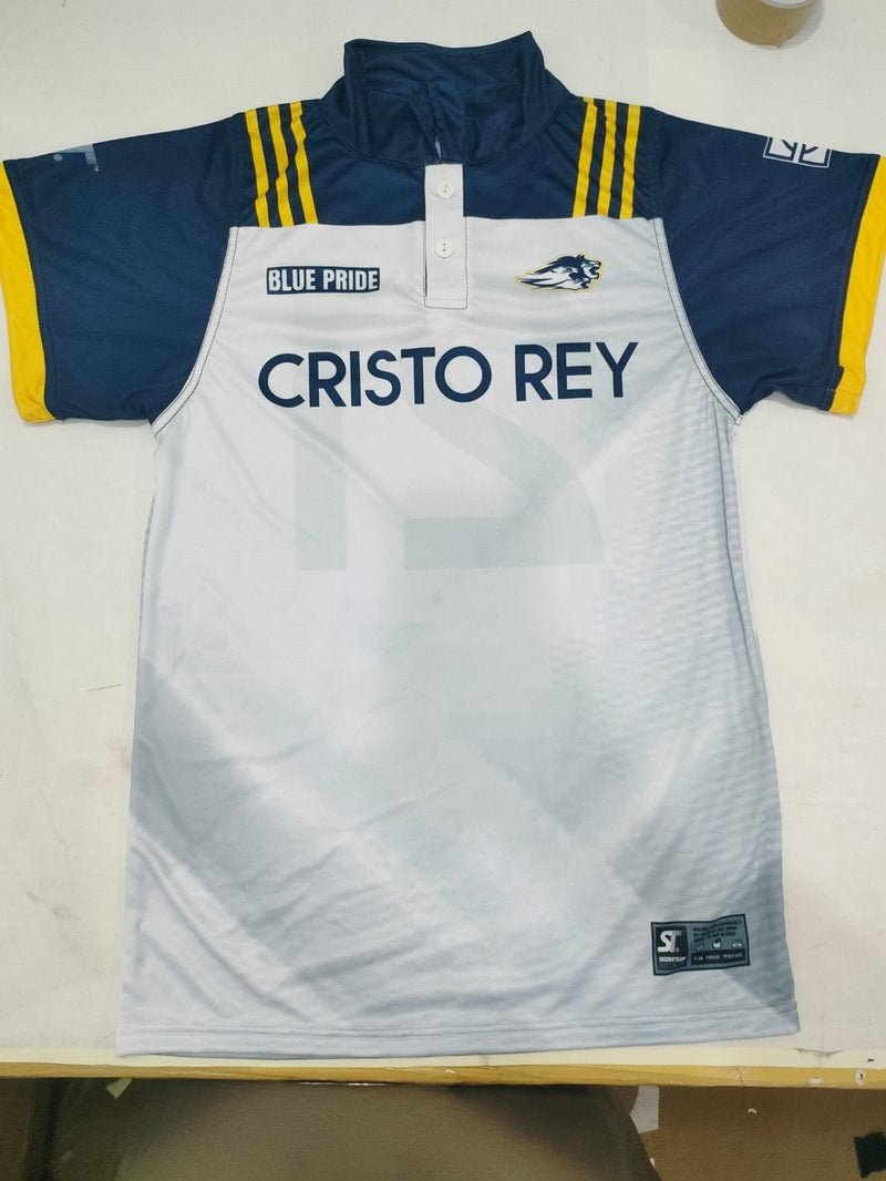 Custom Football - Cristo Rey - Sublimated Jersey (Grey) by SkeemTeam Athletics, Philadelphia