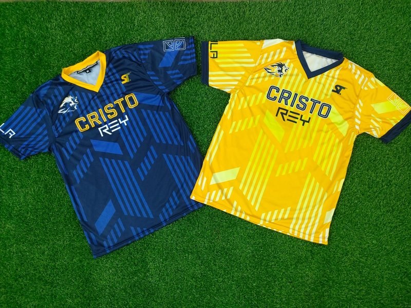 Custom Soccer - Cristo Rey - Sublimated Jersey (Yellow Variant) by SkeemTeam Athletics, Philadelphia
