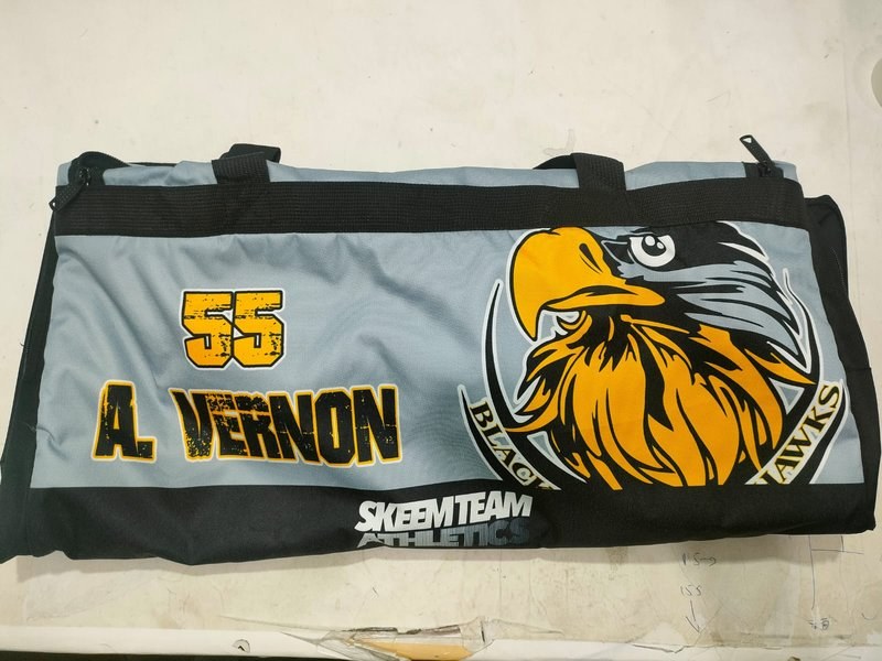 Custom Team Travel Gear - A. Vernon Eagles - Personalized Duffel Bag by SkeemTeam Athletics, Philadelphia