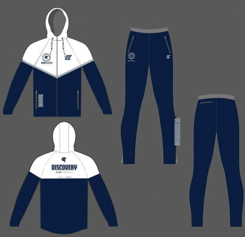 Custom Team Travel Gear - Discovery Warriors - Sublimated Tracksuit by SkeemTeam Athletics, Philadelphia