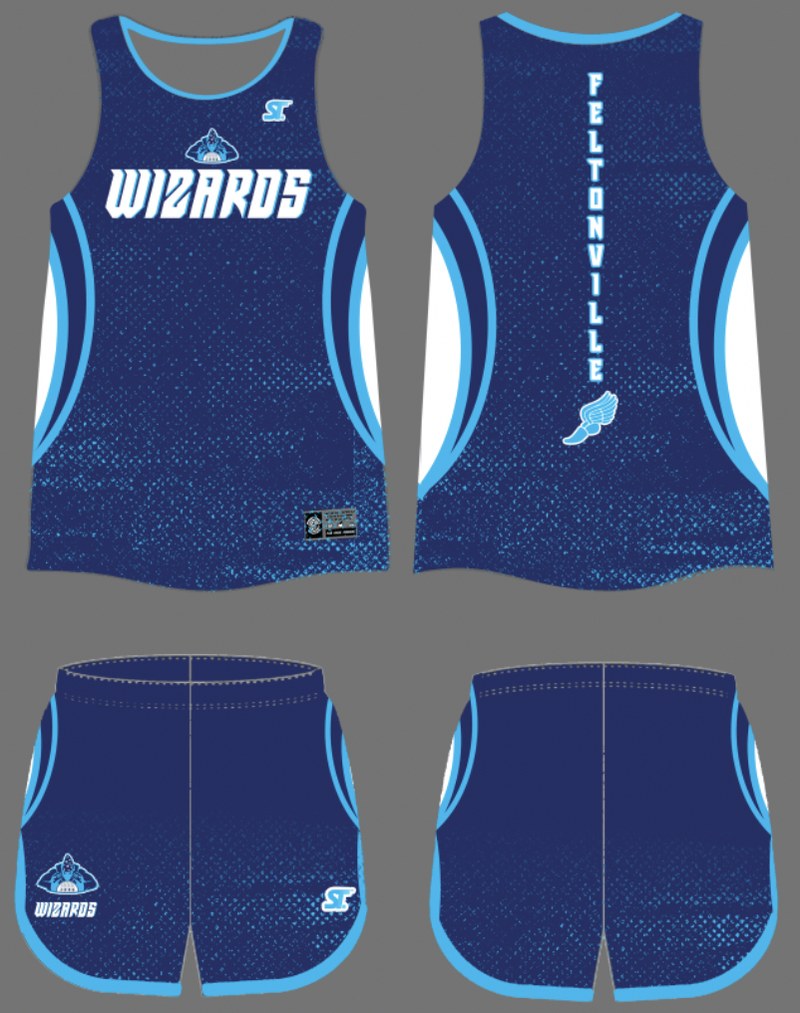 Custom Track and Field - Feltonville Wizards - Singlet + Shorts by SkeemTeam Athletics, Philadelphia