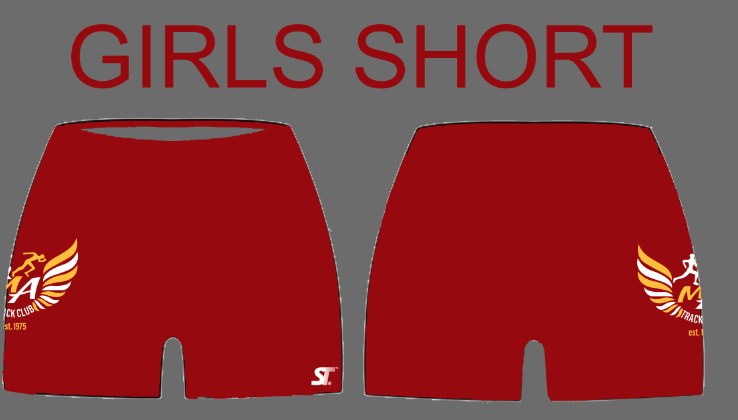 Custom Track and Field - Mt. Airy Track Club - Sublimated Shorts (Girls) by SkeemTeam Athletics, Philadelphia