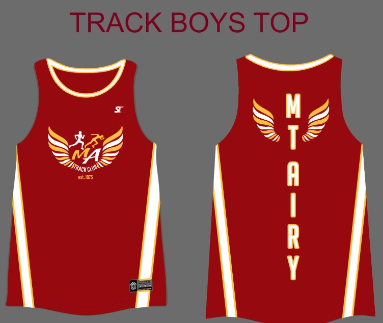 Custom Track and Field - Mt. Airy Track Club - Sublimated Singlet (Boys) by SkeemTeam Athletics, Philadelphia