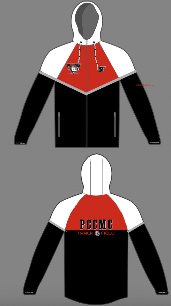 Custom Track and Field - PCCMC Track & Field - Sublimated Windbreaker by SkeemTeam Athletics, Philadelphia