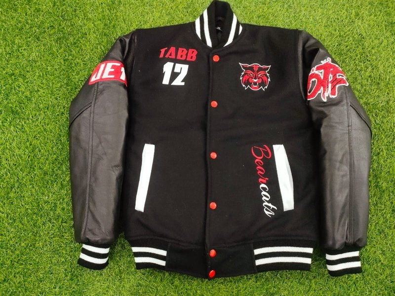 Custom Varsity Jacket - Tabb Rams - Letterman Varsity Jacket by SkeemTeam Athletics, Philadelphia