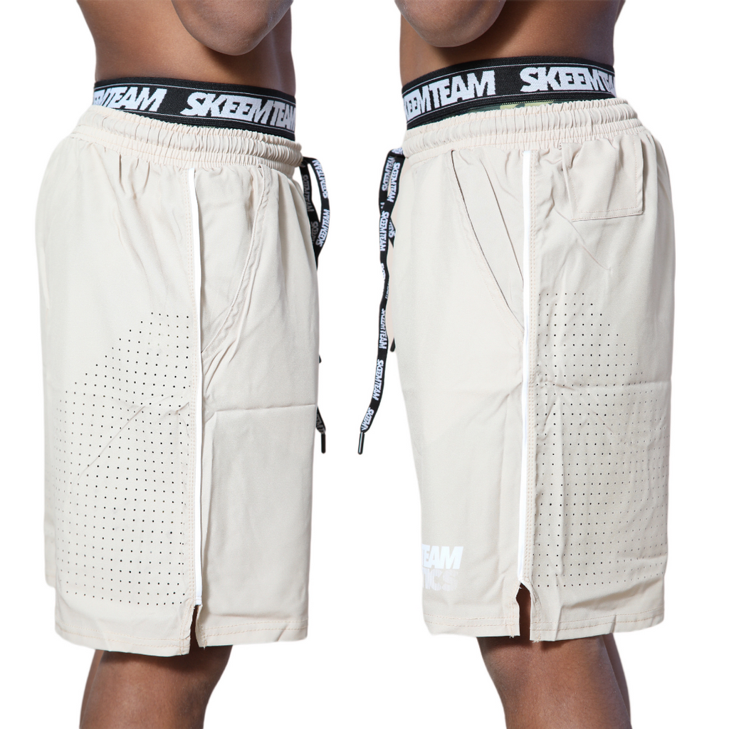 "Flex" Cross Training Shorts (Cream)