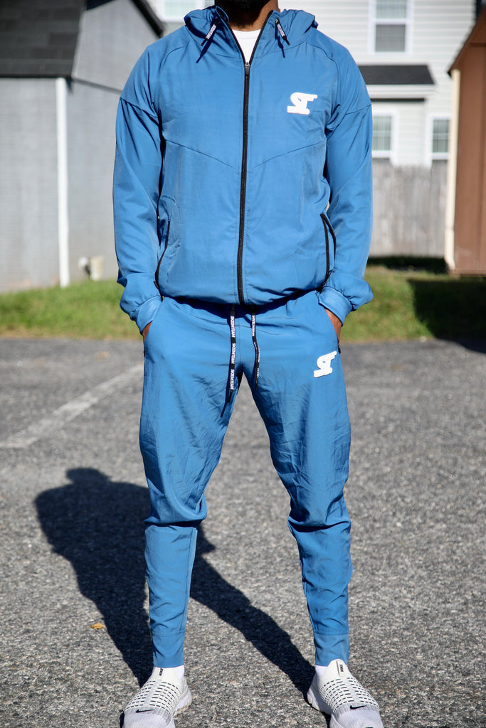 "Flex Suit" Cross Training Sweat Suit-Joggers (Sapphire)