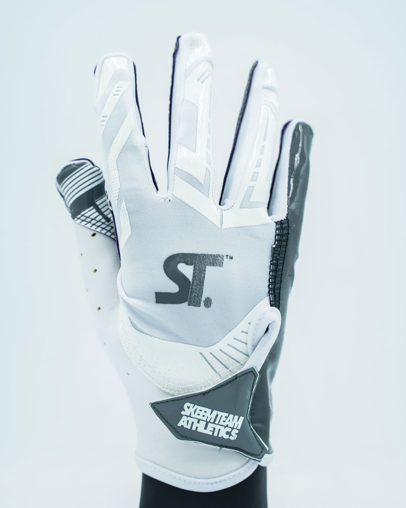 Skeemteam Football Gloves "White/Cool Grey"