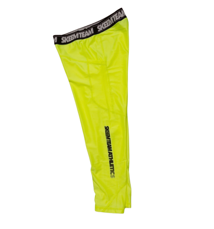 3/4 Length Compression Tights (Highlighter Green)