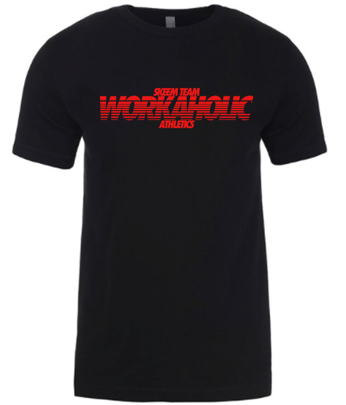 Signature Workaholic T-Shirt (Red Print)