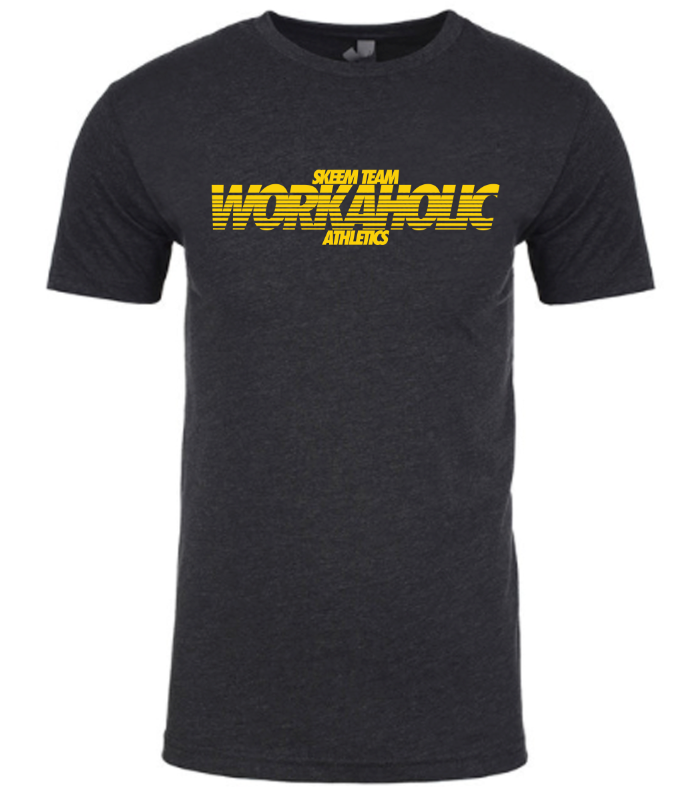 Signature Workaholic T-Shirt (Gold Print)