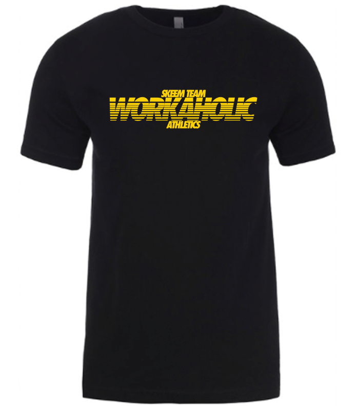 Signature Workaholic T-Shirt (Gold Print)