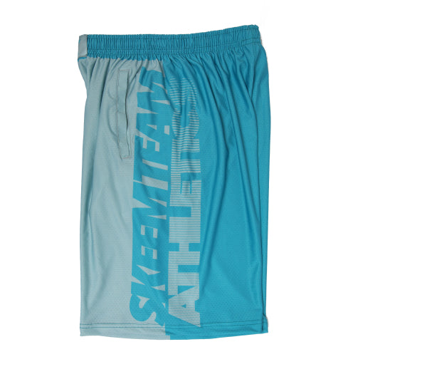 Varsity Shorts (Aqua Blue)