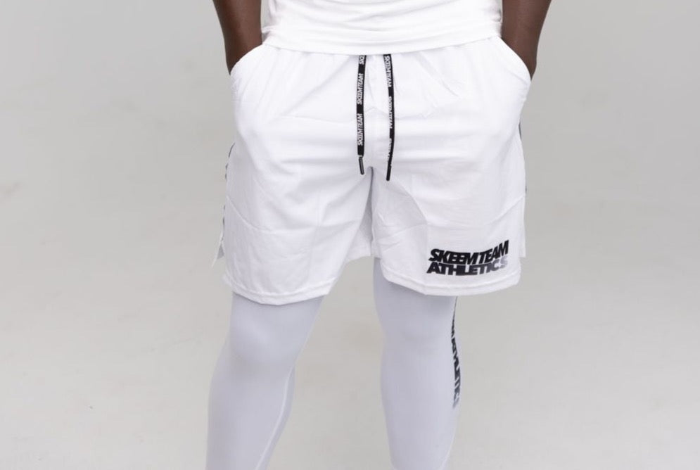 "Flex' Cross Training Shorts (White)