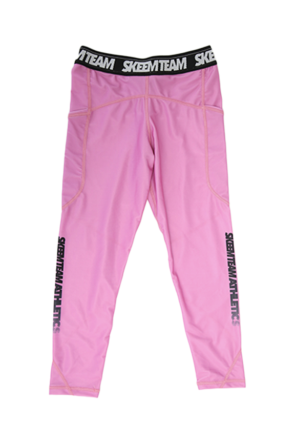 3/4 Length Compression Tights (Pink)